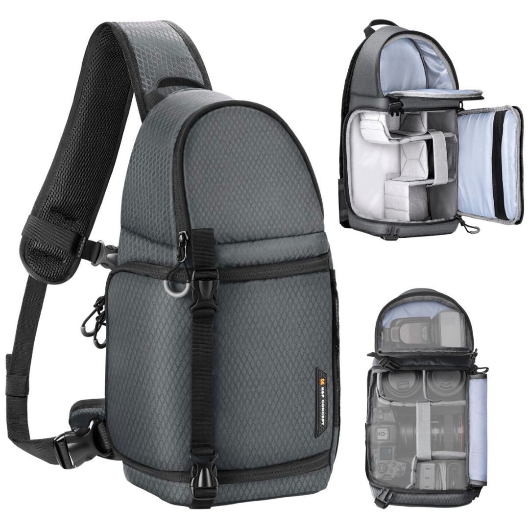 K&F Concept Sling Camera Backpack 10L Waterproof Nature Wander 02 (Sivi) KF13.141V2 - 1